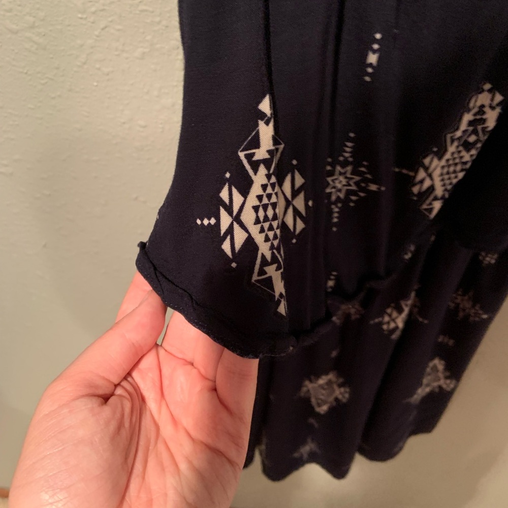 Patterned Blue Dress - Picture 4 of 4